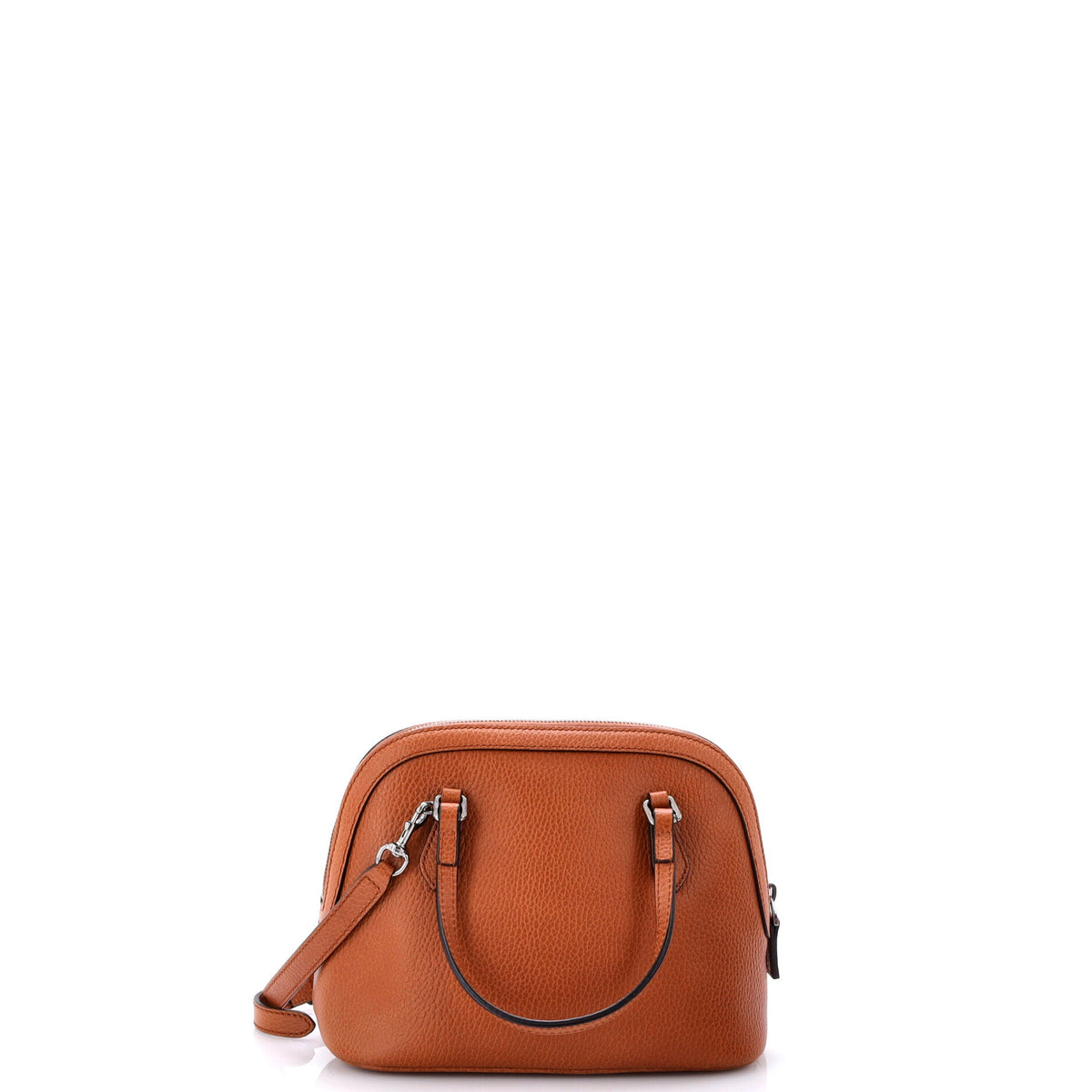 Convertible Dome Satchel Leather Mini