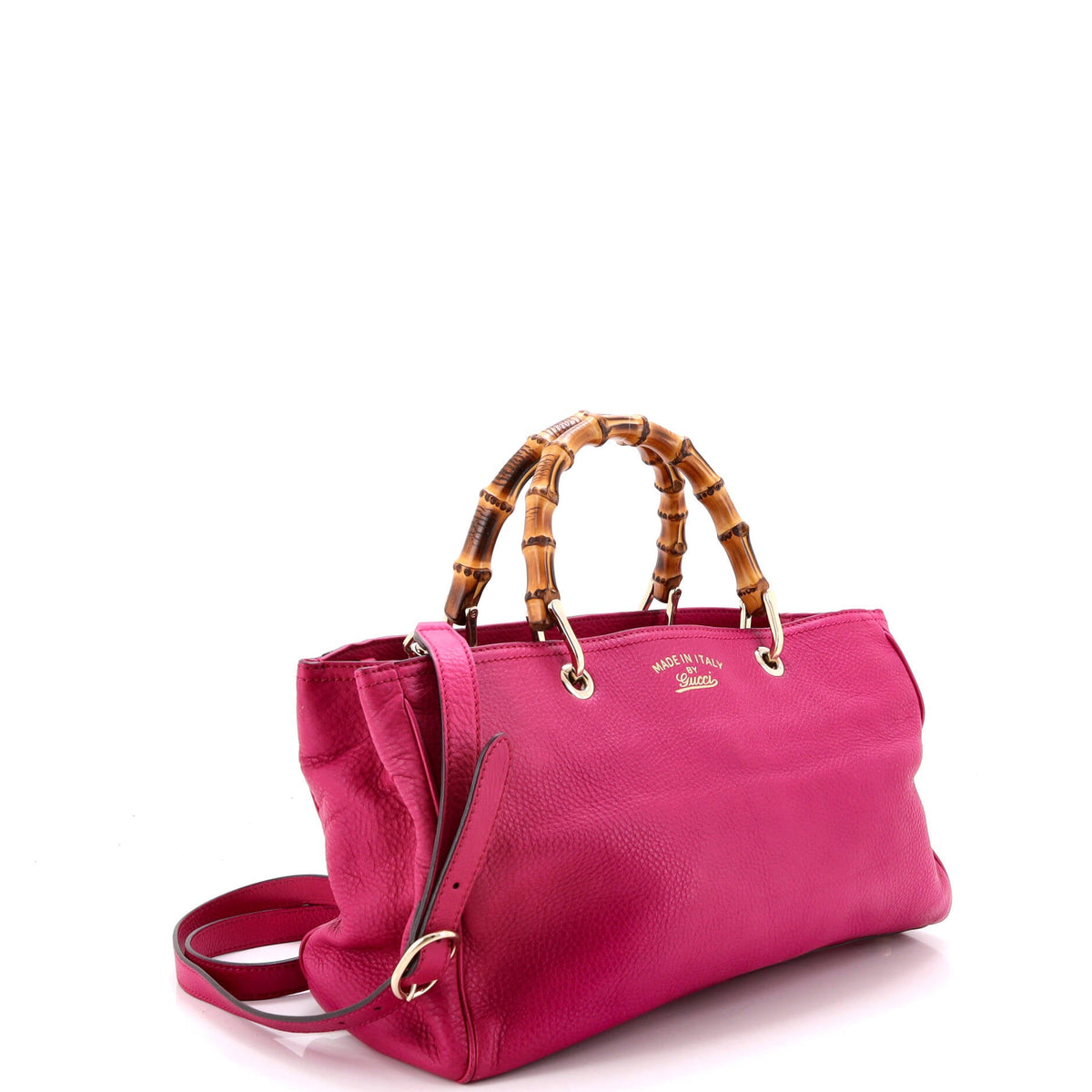 Bamboo Shopper Tote Leather Medium