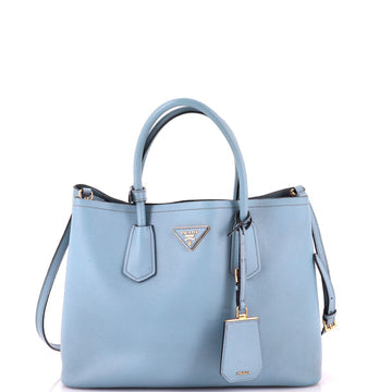 Cuir Double Tote Saffiano Leather Medium