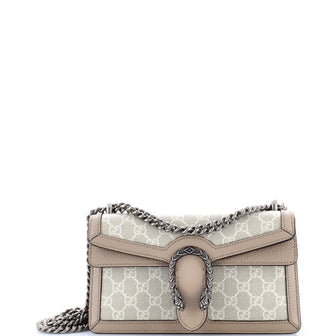 Dionysus Bag GG Coated Canvas with Leather Small