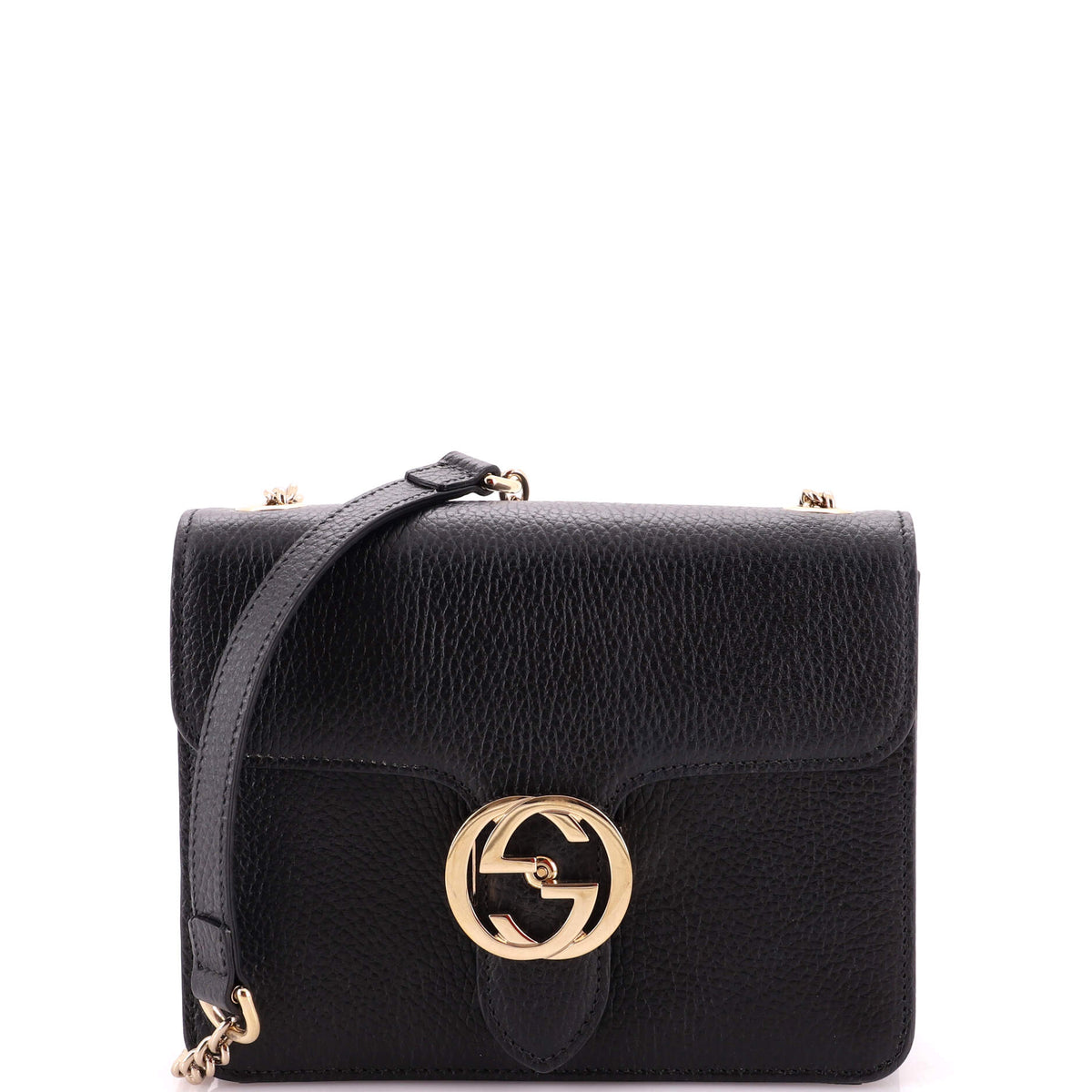 Interlocking Shoulder Bag Leather Small