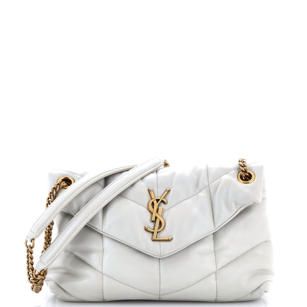 Loulou Puffer Shoulder Bag Quilted Leather Small