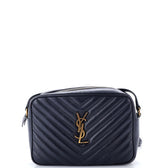 Lou Camera Bag Matelasse Chevron Leather Small