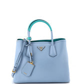 Cuir Double Tote Saffiano Leather Medium
