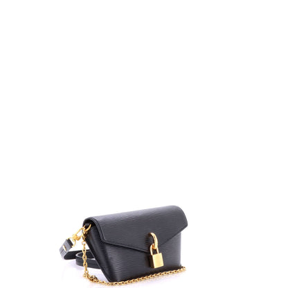 Padlock on Strap Handbag Epi Leather