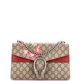 Dionysus Bag Blooms Print GG Coated Canvas Small