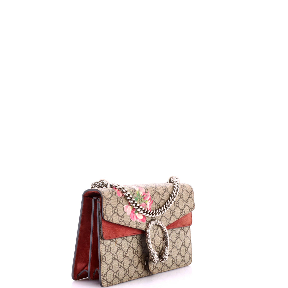 Dionysus Bag Blooms Print GG Coated Canvas Small