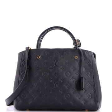 Montaigne Handbag Monogram Empreinte Leather MM