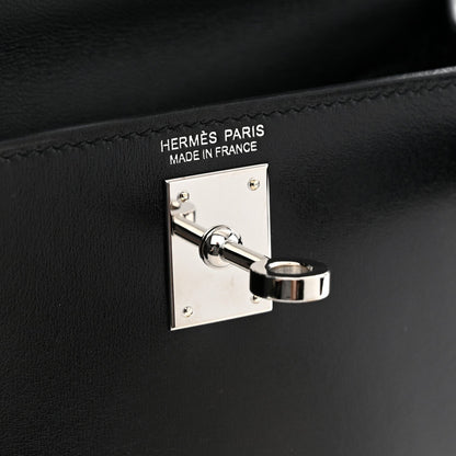 Hermès Box Calfskin Mini Kelly Sellier 20 Black