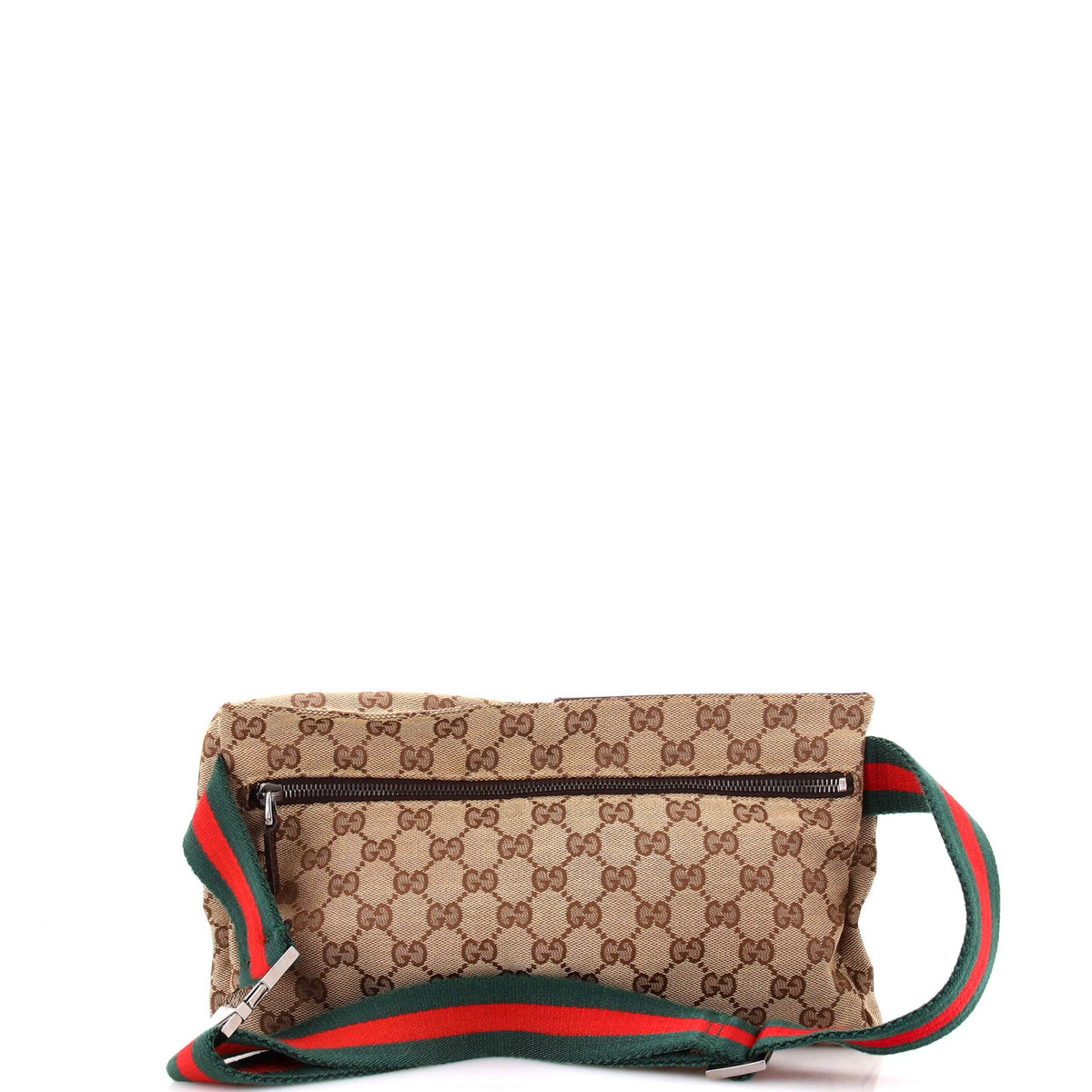 Vintage Double Belt Bag GG Canvas with Leather