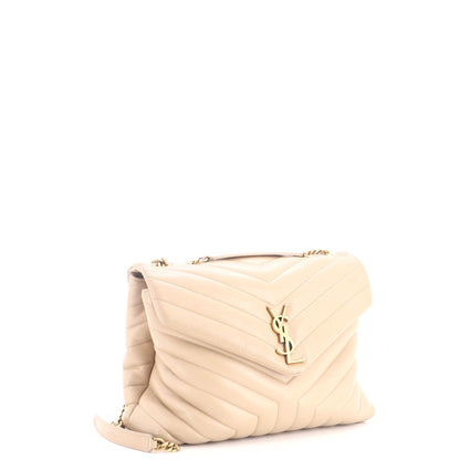 Loulou Shoulder Bag Matelasse Chevron Leather Medium