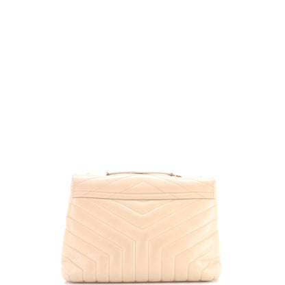 Loulou Shoulder Bag Matelasse Chevron Leather Medium