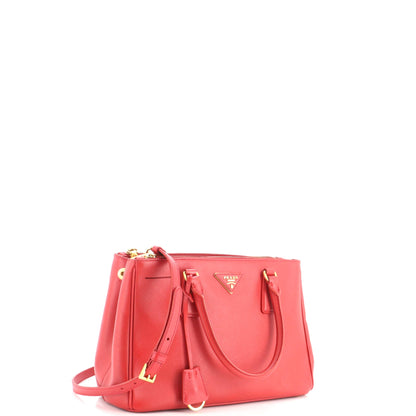 Double Zip Lux Tote Saffiano Leather Medium