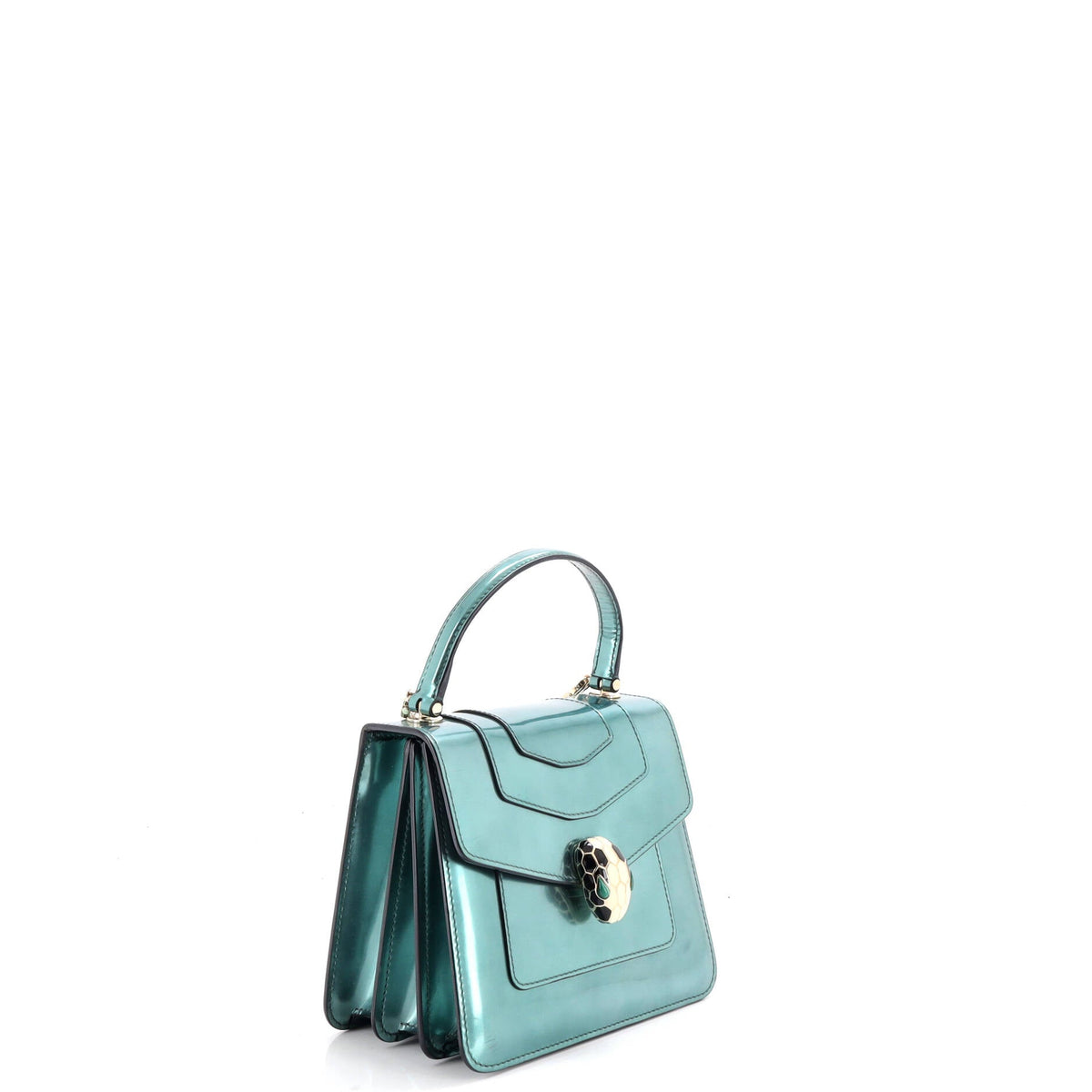 Serpenti Top Handle Bag Patent Small
