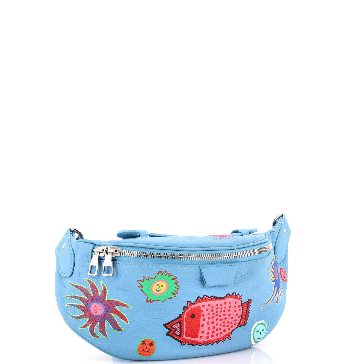 Bum Bag Yayoi Kusama Faces Monogram Taurillon Leather Maxi