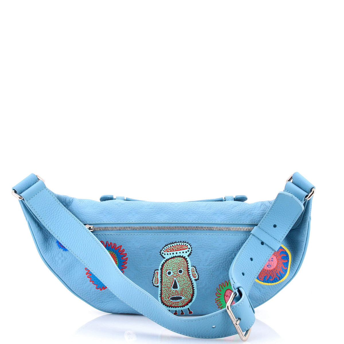 Bum Bag Yayoi Kusama Faces Monogram Taurillon Leather Maxi