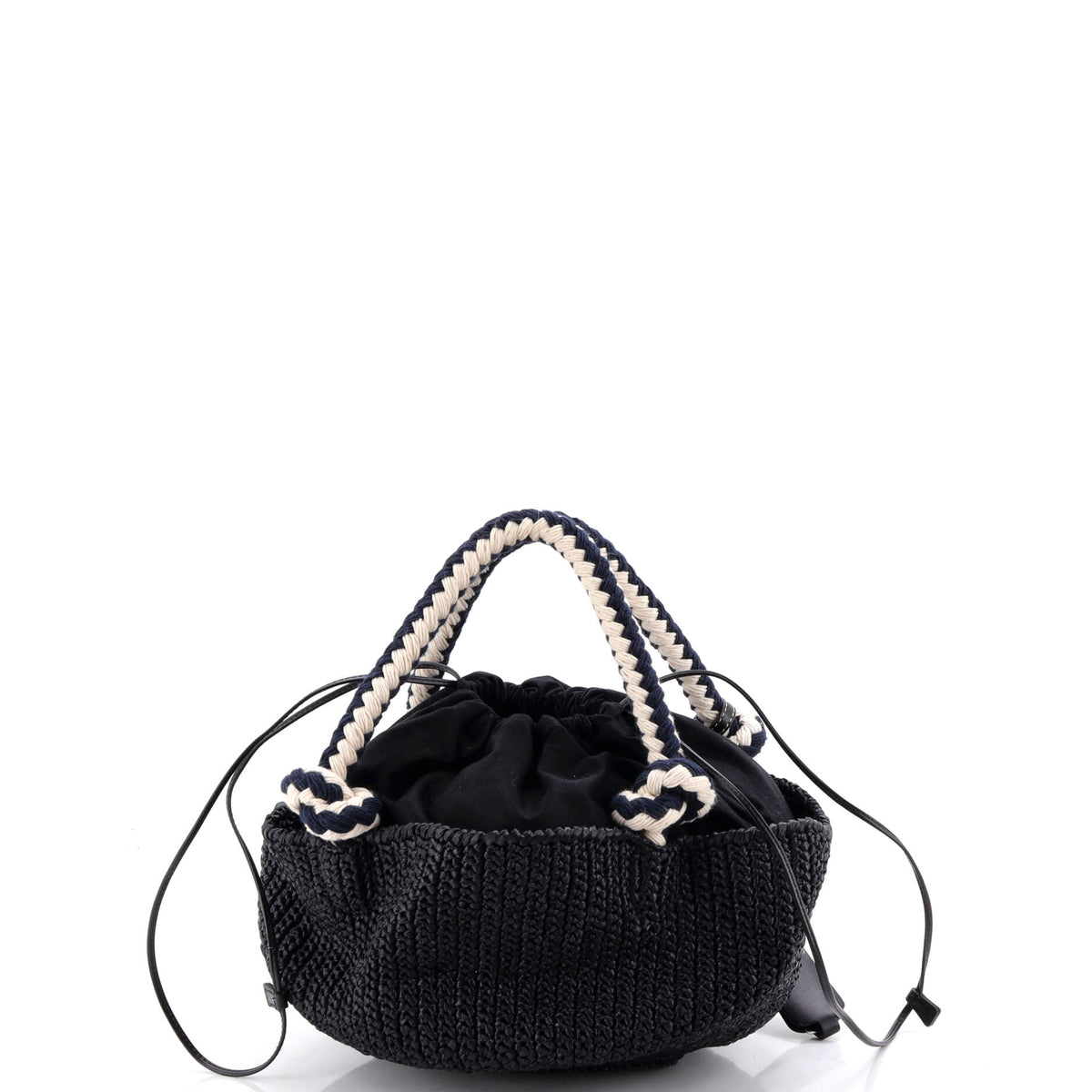 Basket Tote Crochet Raffia Small