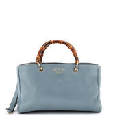 Bamboo Shopper Tote Leather Medium