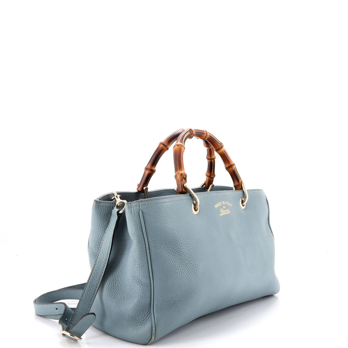 Bamboo Shopper Tote Leather Medium