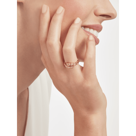 18K Gold Diamonds BVLGARI Serpenti Viper Ring