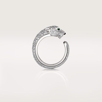 18K White Gold Diamonds Cartier Panthère De Cartier Ring