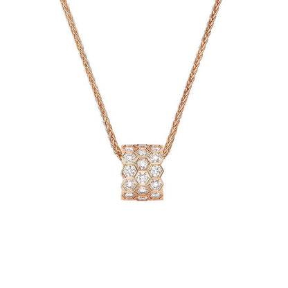 18K Rose Gold Diamond Chaumet Bee My Love Pendant