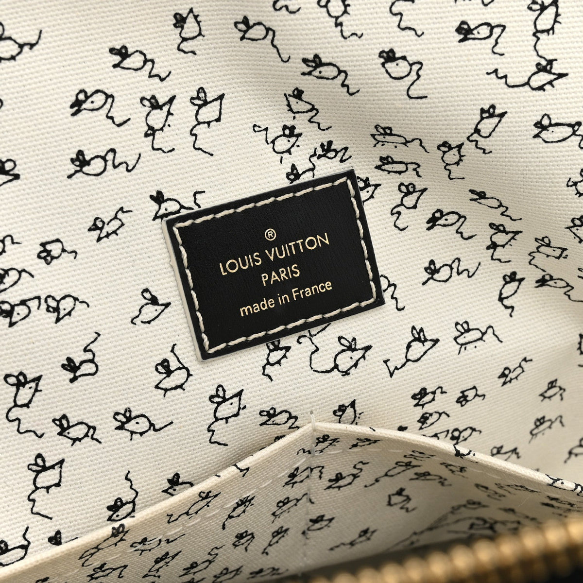 Louis Vuitton Calfskin Catogram Alma Souple MM Bag Black