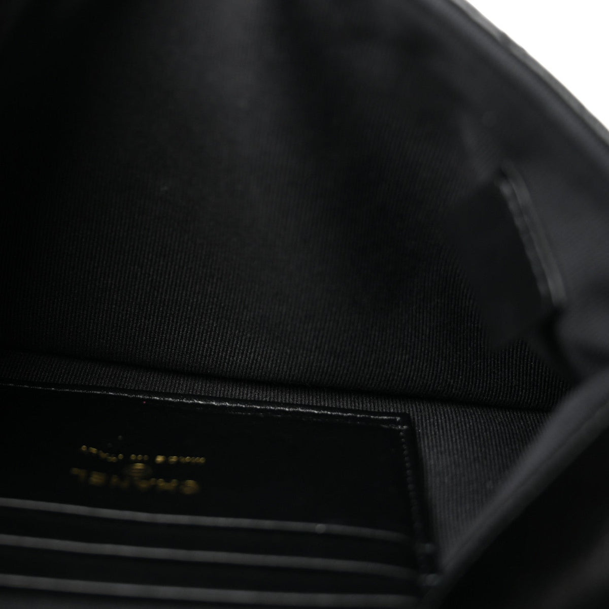 Chanel Shiny Lambskin Quilted 31 Clutch Black