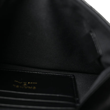 Chanel Shiny Lambskin Quilted 31 Clutch Black