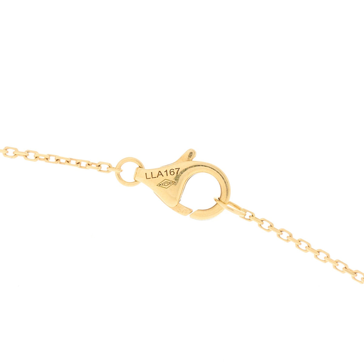 Cartier 18K Yellow Gold Diamond Mother of Pearl XS Amulette Pendant Necklace