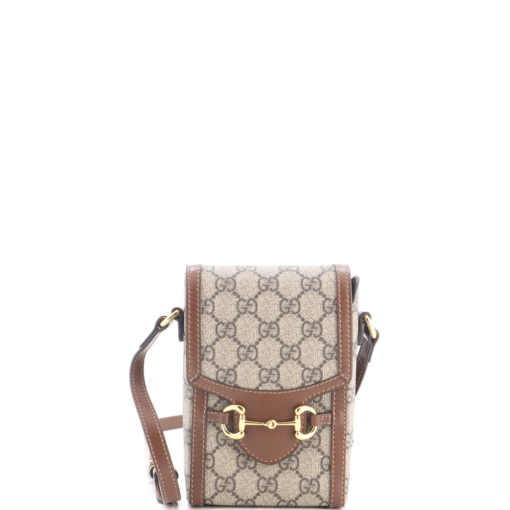 Horsebit 1955 Crossbody Bag GG Coated Canvas with Leather Mini