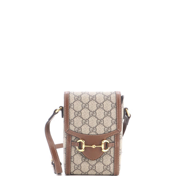 Horsebit 1955 Crossbody Bag GG Coated Canvas with Leather Mini