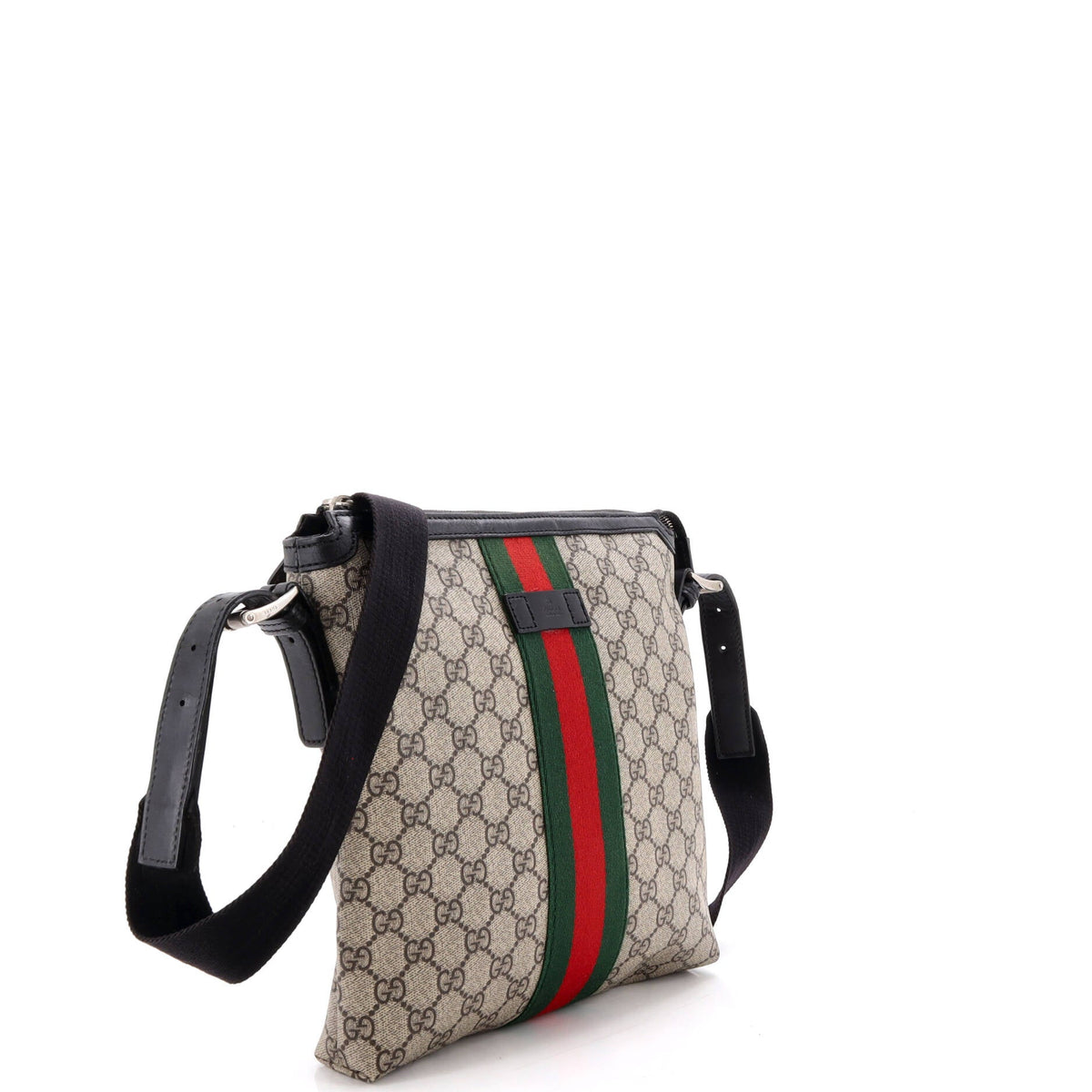 Web Messenger Bag GG Coated Canvas Medium