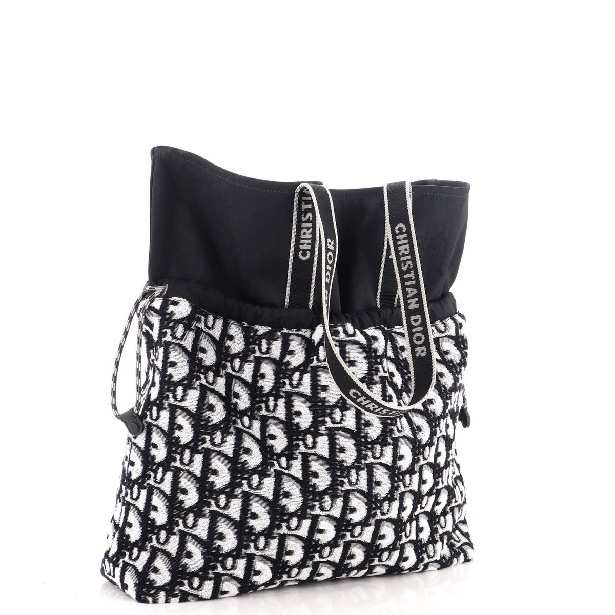 Reversible Tote Oblique Terry Cotton and Oblique Technical Nylon