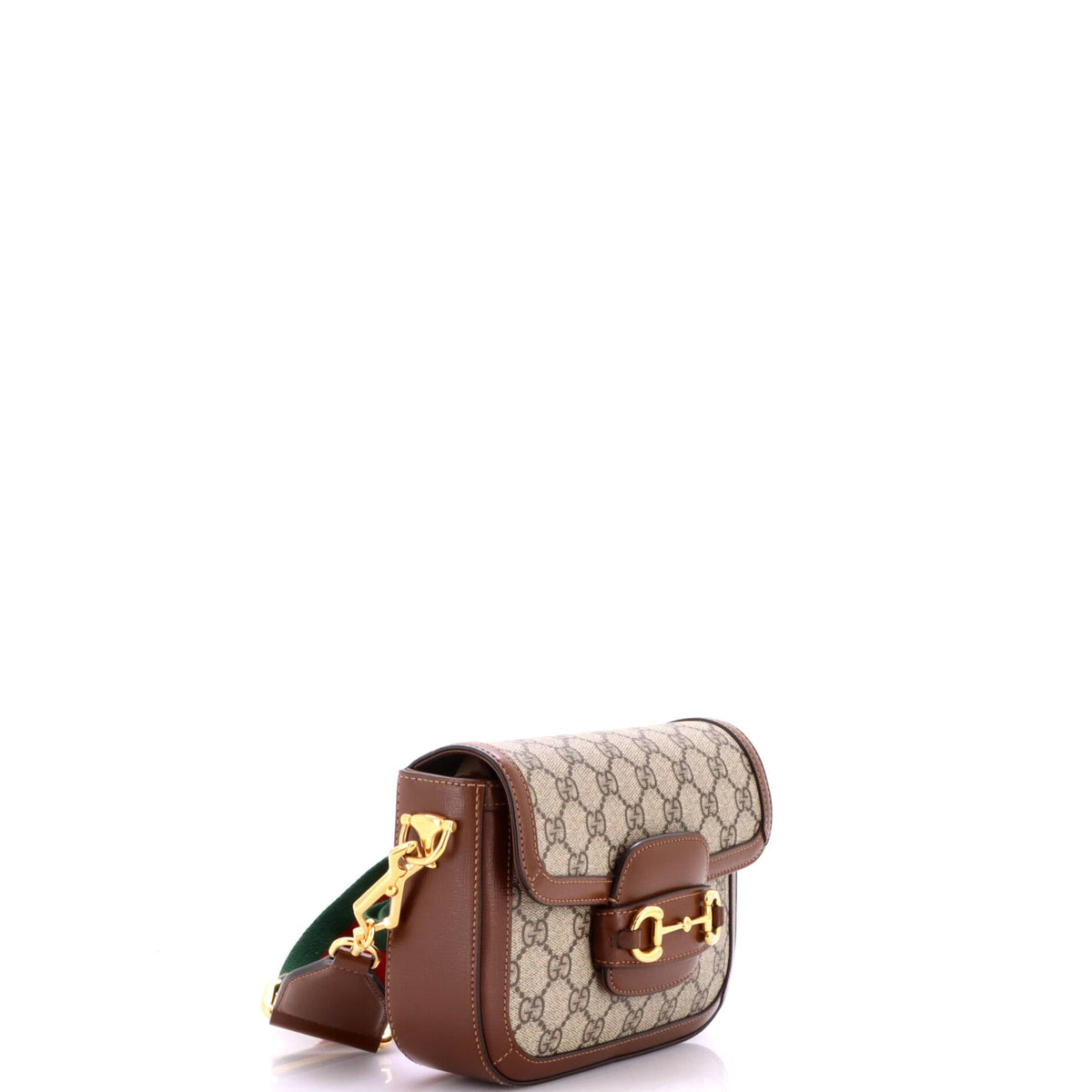 Horsebit 1955 Shoulder Bag GG Coated Canvas with Leather Mini