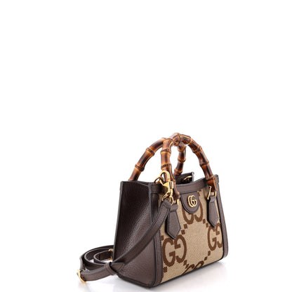 Diana NM Bamboo Handle Tote Jumbo GG Canvas Mini