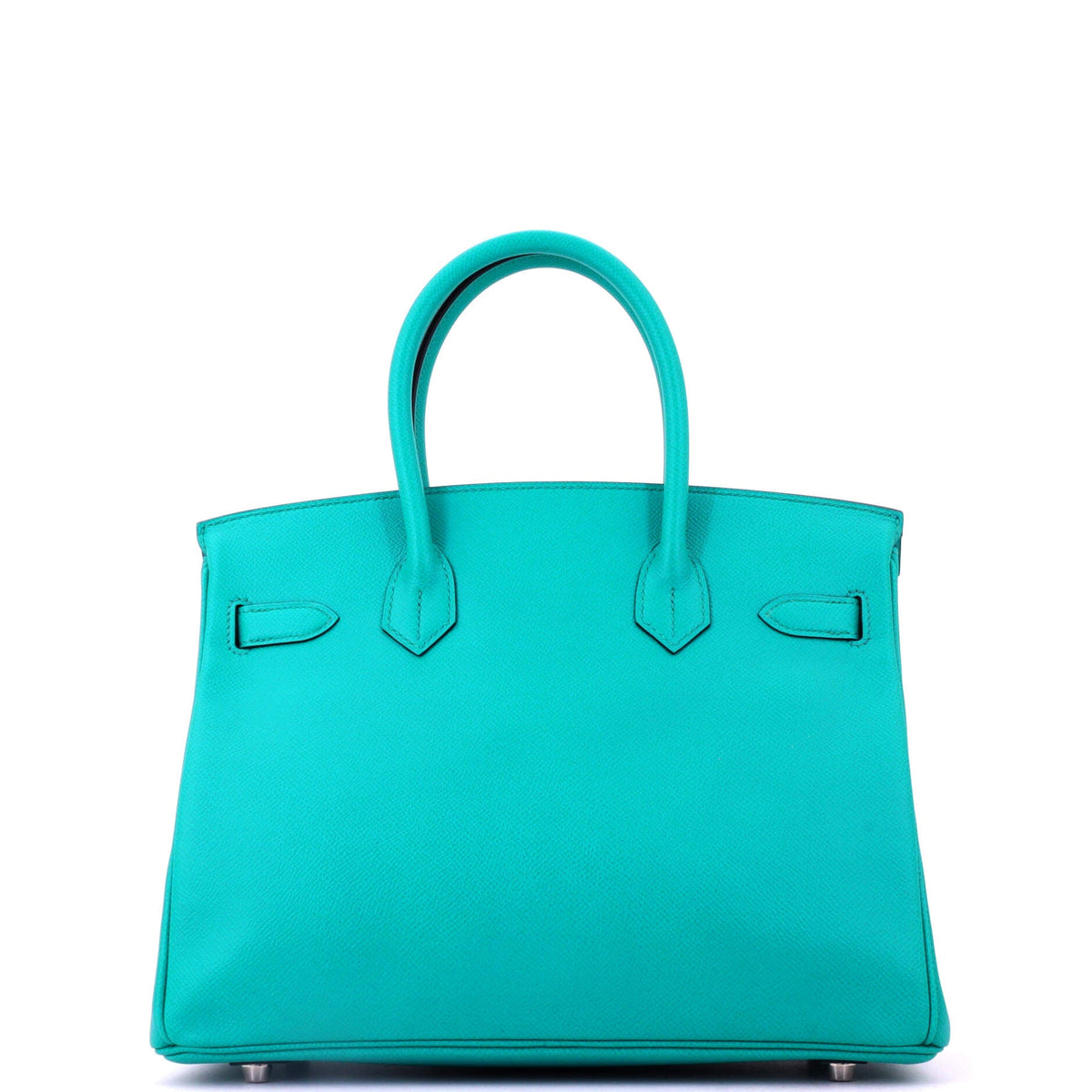 Birkin Handbag Bleu Paon Epsom with Palladium Hardware 30