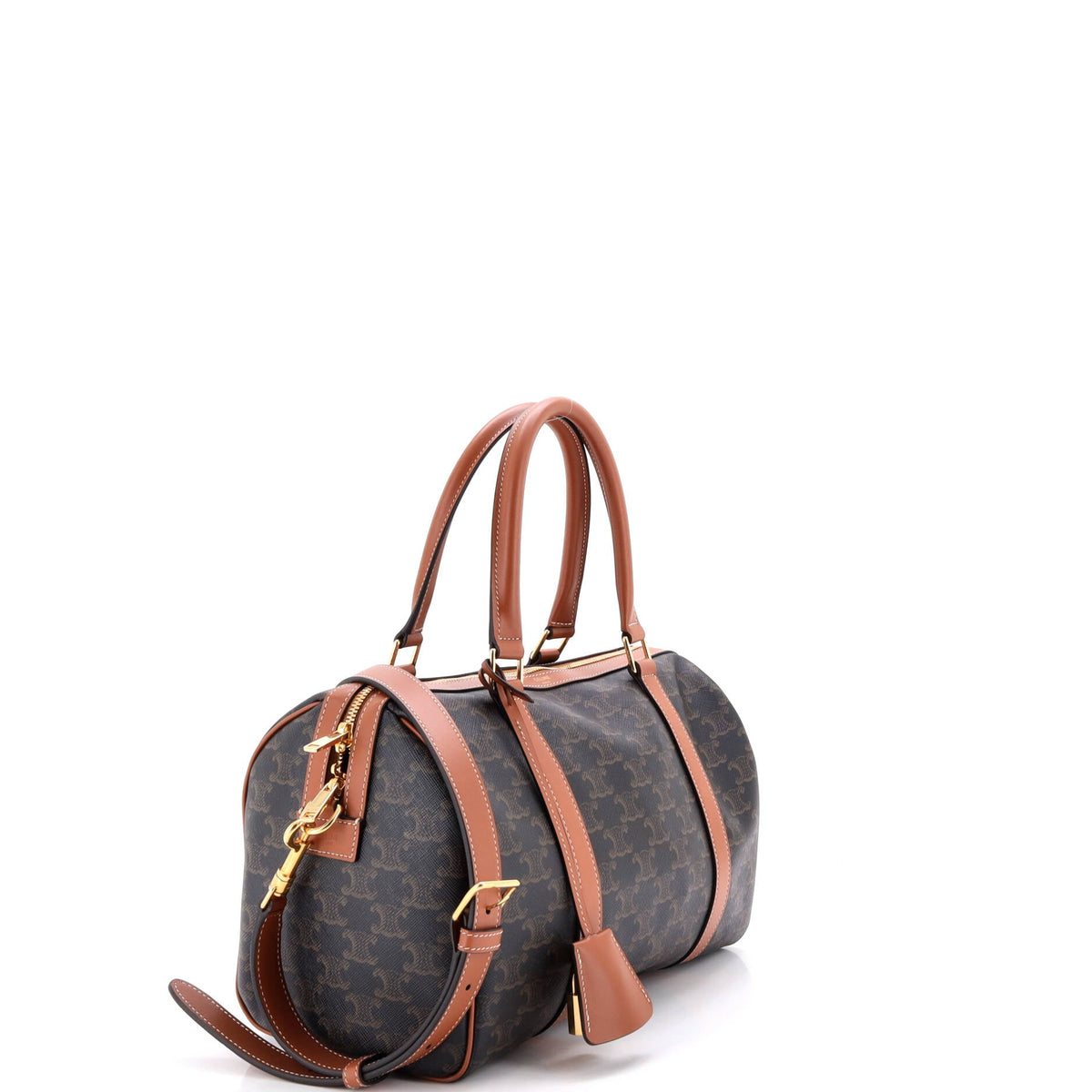 Boston Bag Triomphe Coated Canvas Large