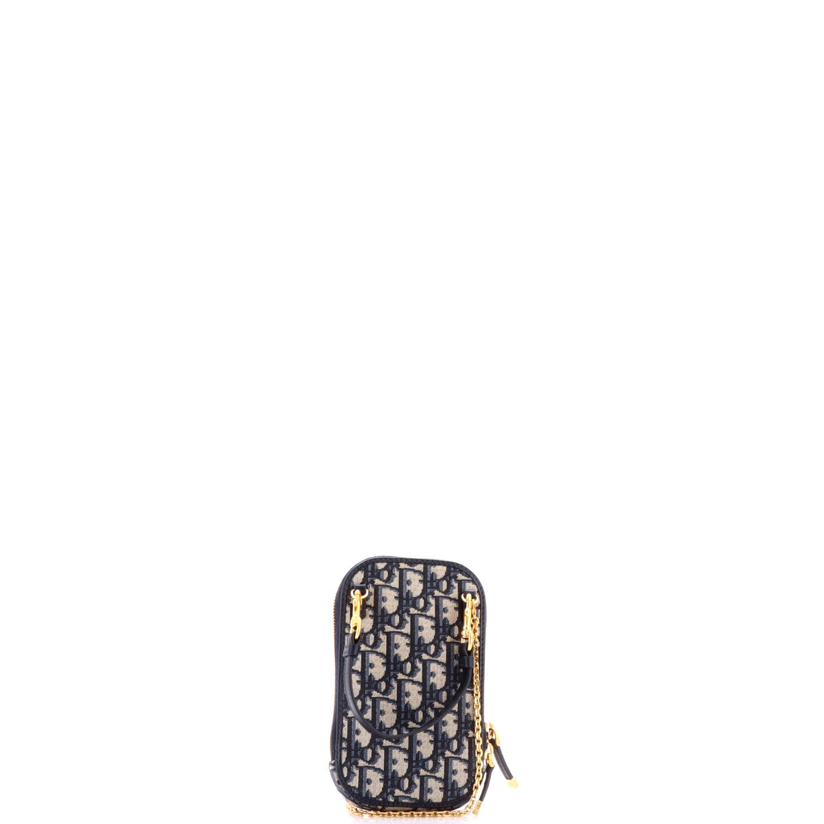 30 Montaigne Phone Holder on Chain Oblique Canvas