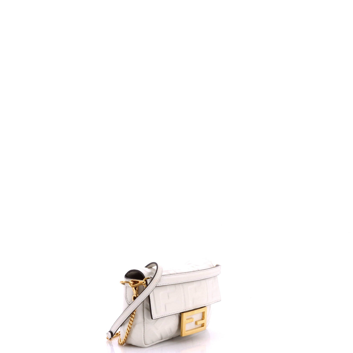 Baguette NM Bag Zucca Embossed Leather Mini