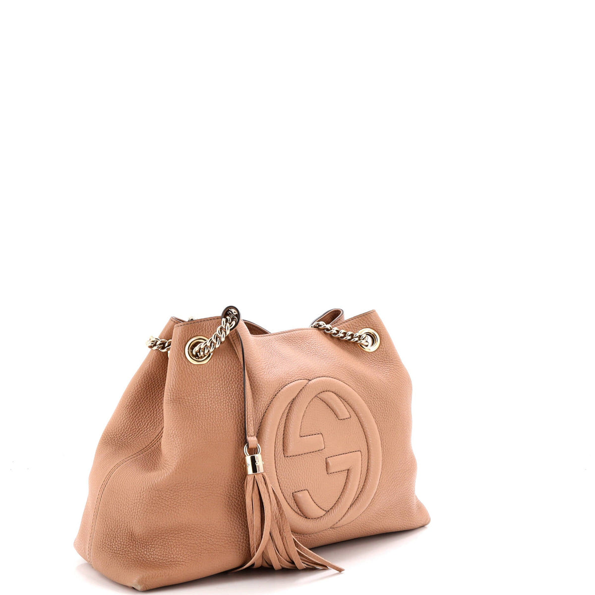 Soho Chain Strap Shoulder Bag Leather Medium