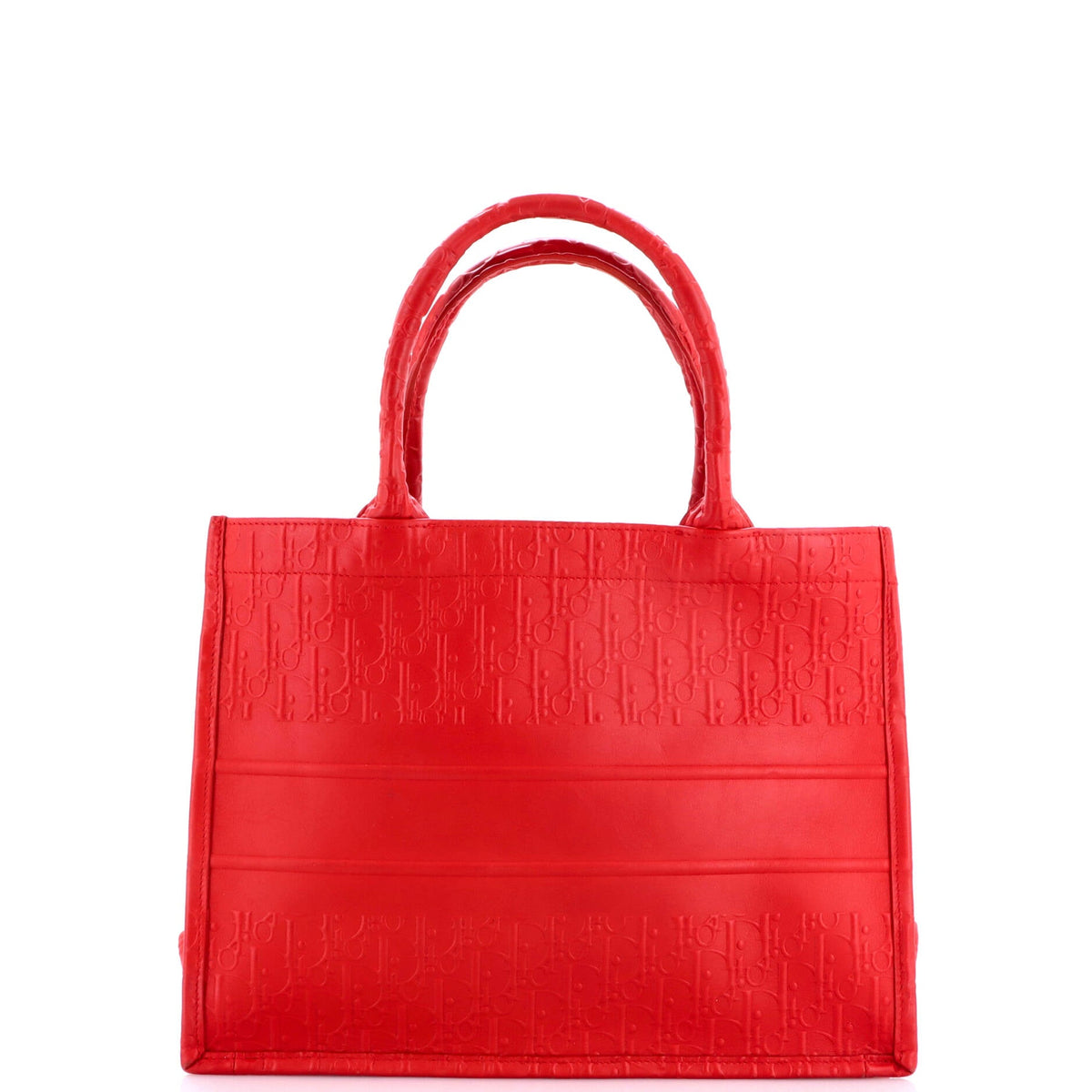 Book Tote Oblique Embossed Calfskin Medium