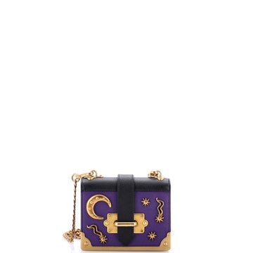 Cahier Crossbody Bag Embellished Leather Micro