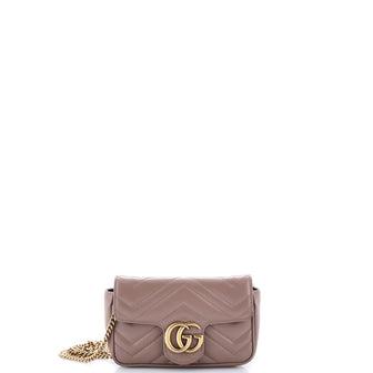 GG Marmont Flap Bag Matelasse Leather Super Mini