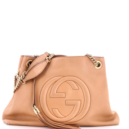 Soho Chain Strap Shoulder Bag Leather Medium