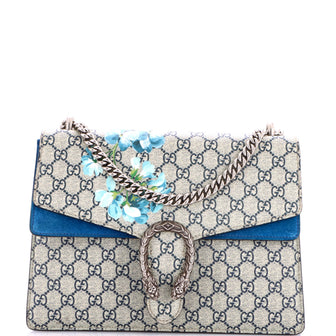Dionysus Bag Blooms Print GG Coated Canvas Medium