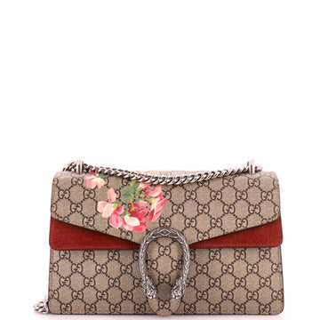 Dionysus Bag Blooms Print GG Coated Canvas Small