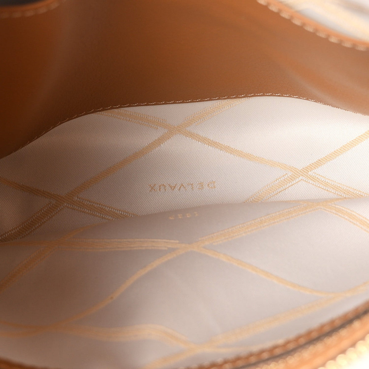 Delvaux Calfskin Louise Pochette Camel 1980322