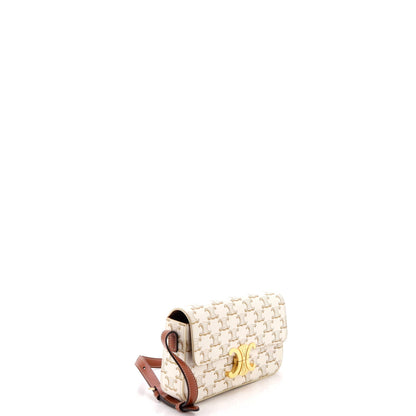 Triomphe East-West Shoulder Bag Triomphe Coated Canvas