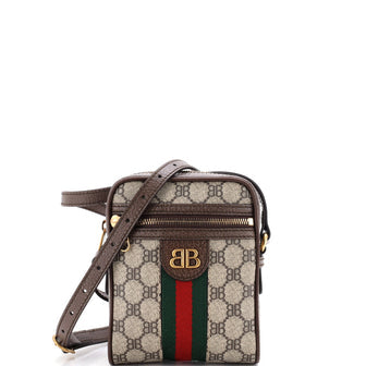 x Gucci The Hacker Project Zip Messenger Bag BB Coated Canvas Mini